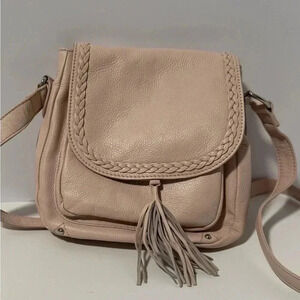 Saddle Bag - light pink Hadaki leather purse